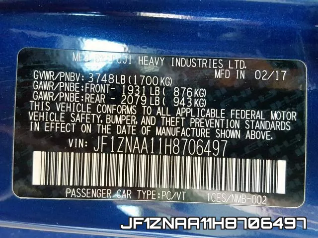 JF1ZNAA11H8706497 фото 2