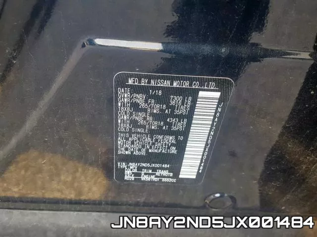 JN8AY2ND5JX001484 фото 2