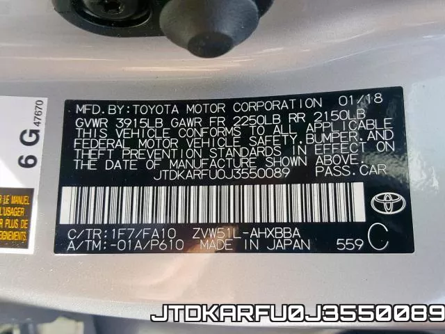 JTDKARFU0J3550089 фото 2