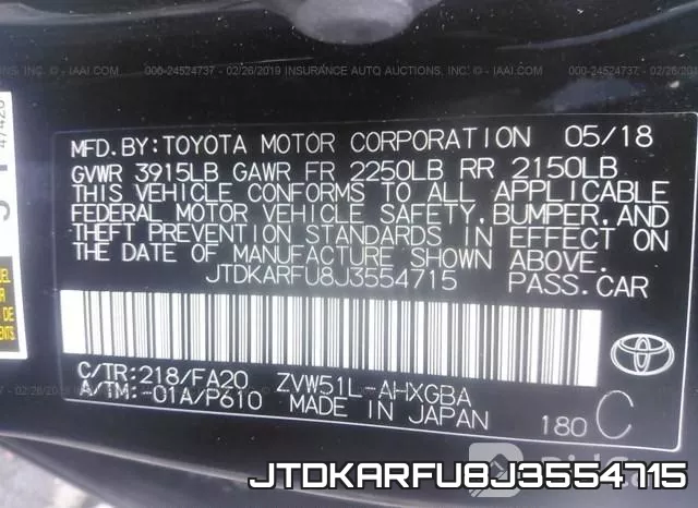JTDKARFU8J3554715 фото 10