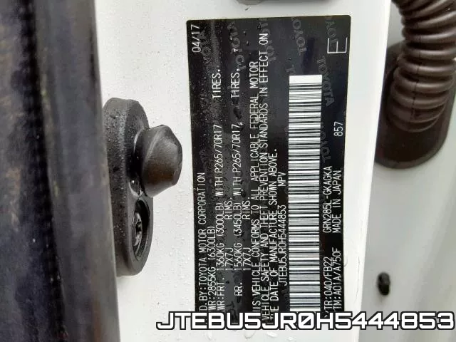 JTEBU5JR0H5444853 фото 2
