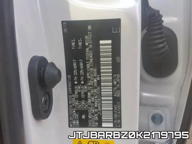 JTJBARBZ0K2179795 фото 2