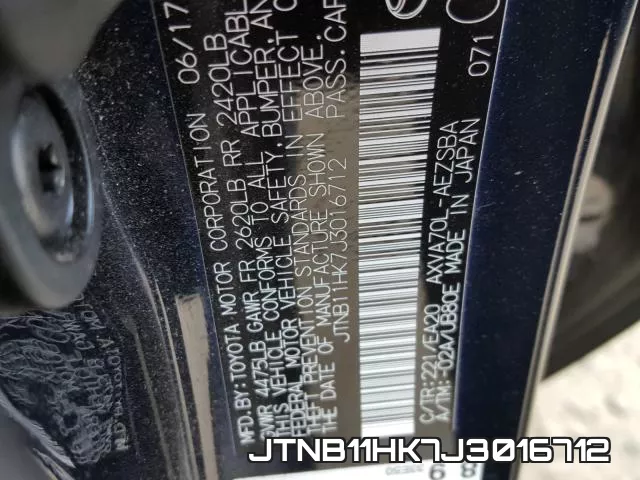 JTNB11HK7J3016712 фото 2