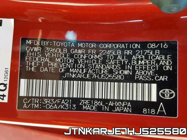 JTNKARJE7HJ525580 фото 2