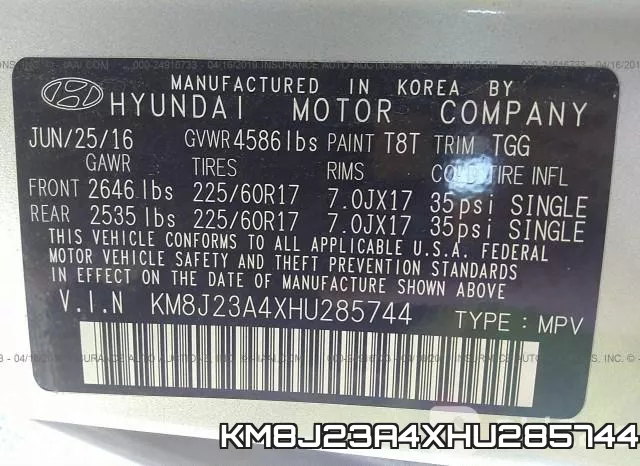KM8J23A4XHU285744 фото 10