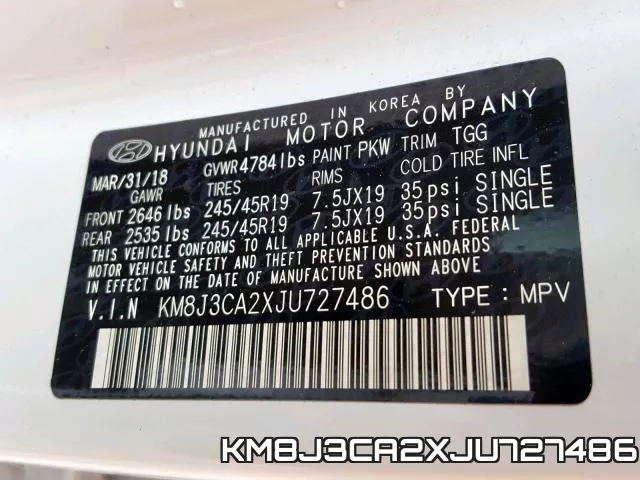 KM8J3CA2XJU727486 фото 2