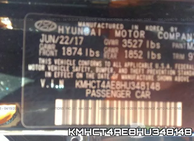 KMHCT4AE8HU348148 фото 10