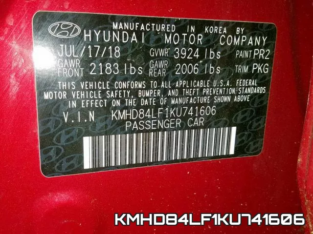 KMHD84LF1KU741606 фото 2