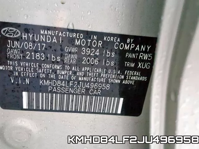 KMHD84LF2JU496958 фото 2