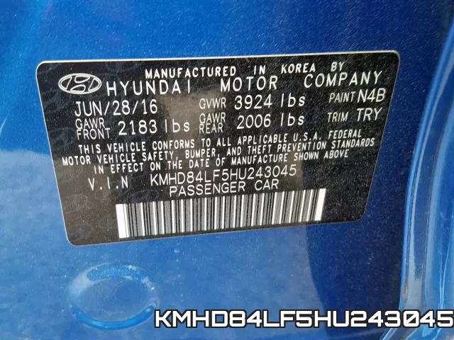 KMHD84LF5HU243045 фото 2