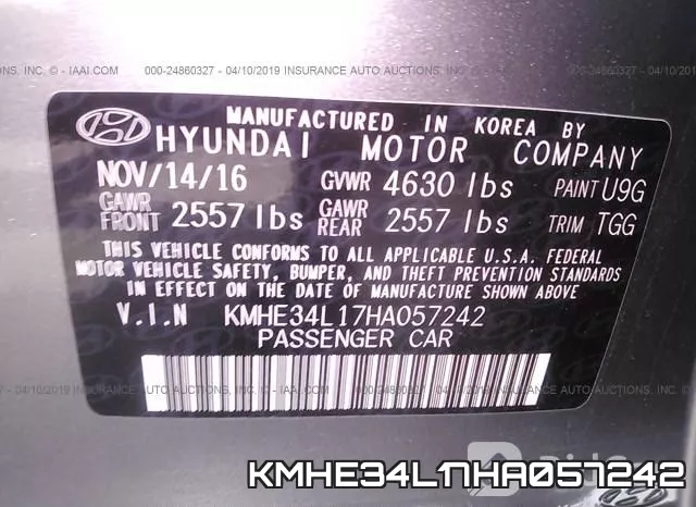 KMHE34L17HA057242 фото 10