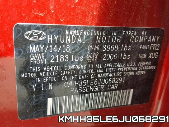 KMHH35LE6JU068291 фото 2