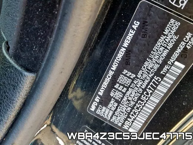 WBA4Z3C53JEC47775 фото 2