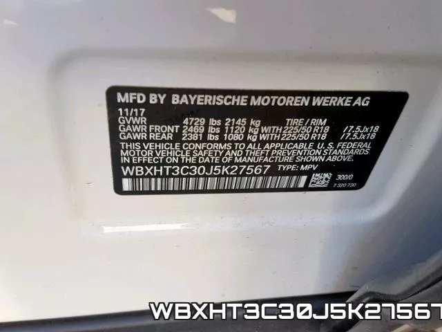 WBXHT3C30J5K27567 фото 2
