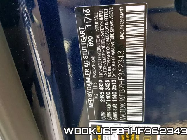 WDDKJ6FB7HF362343 фото 2