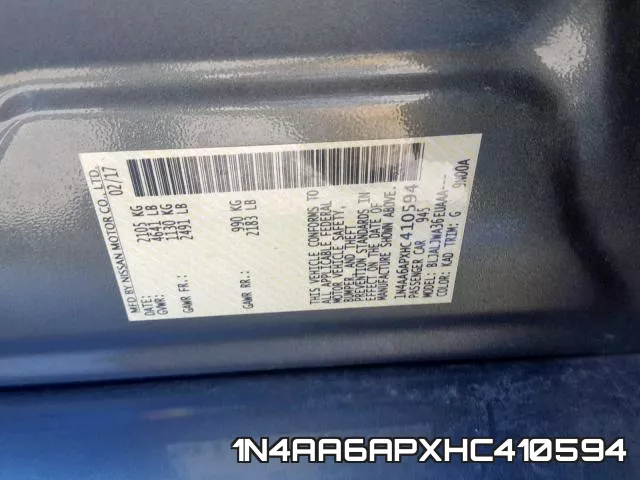 1N4AA6APXHC410594 фото 2