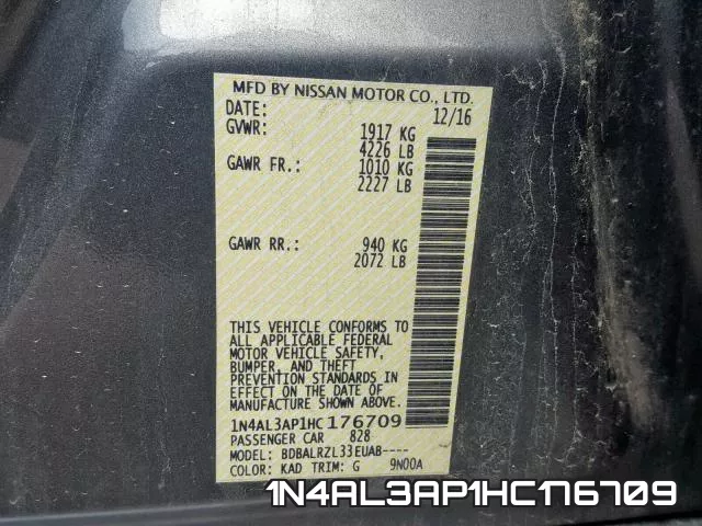 1N4AL3AP1HC176709 фото 2