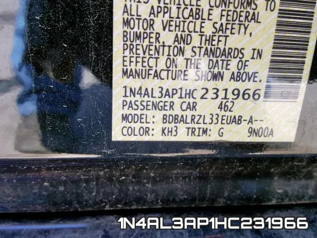 1N4AL3AP1HC231966 фото 2
