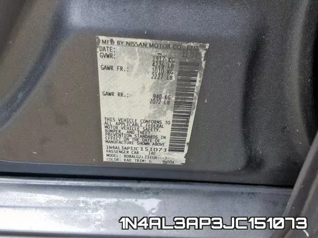 1N4AL3AP3JC151073 фото 2