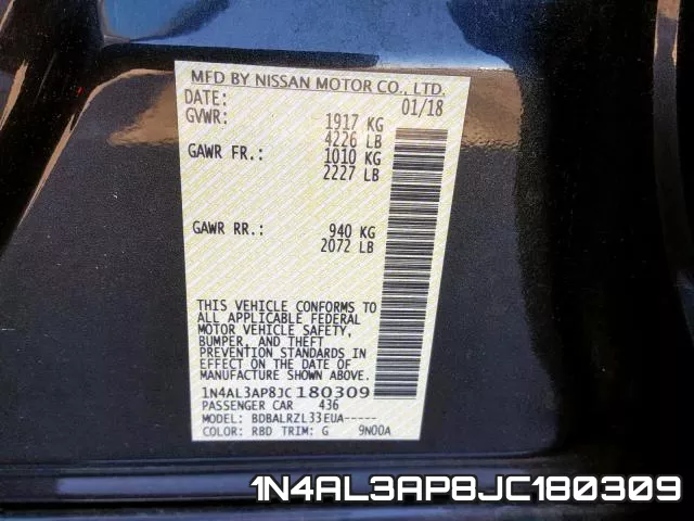 1N4AL3AP8JC180309 фото 2