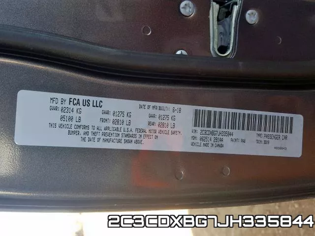 2C3CDXBG7JH335844 фото 2