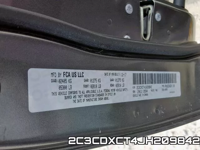 2C3CDXCT4JH209842 фото 2