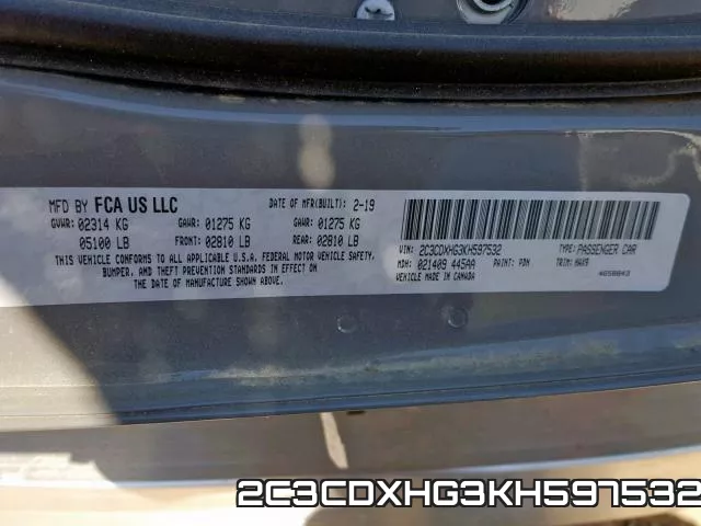 2C3CDXHG3KH597532 фото 2