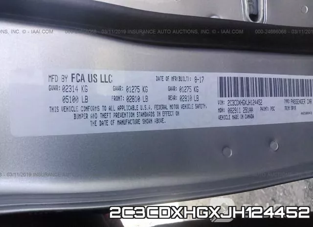 2C3CDXHGXJH124452 фото 10