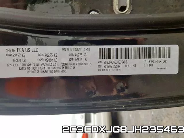 2C3CDXJG8JH235463 фото 2