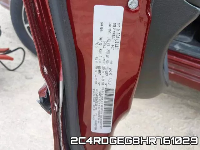 2C4RDGEG8HR761029 фото 2