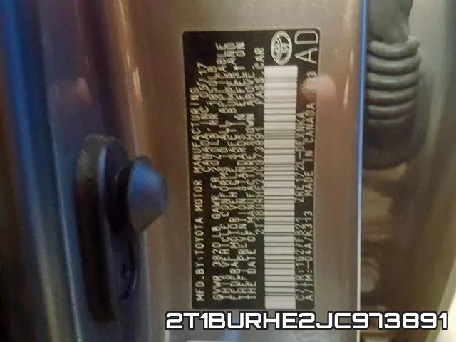 2T1BURHE2JC973891 фото 2
