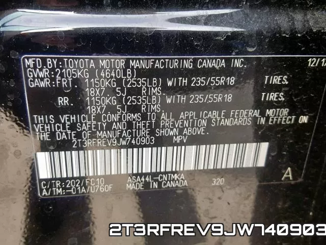 2T3RFREV9JW740903 фото 2
