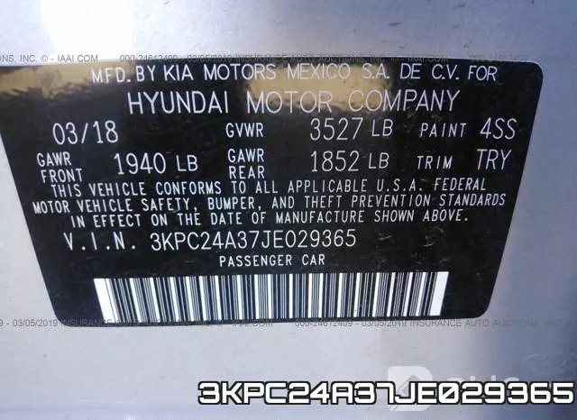 3KPC24A37JE029365 фото 9