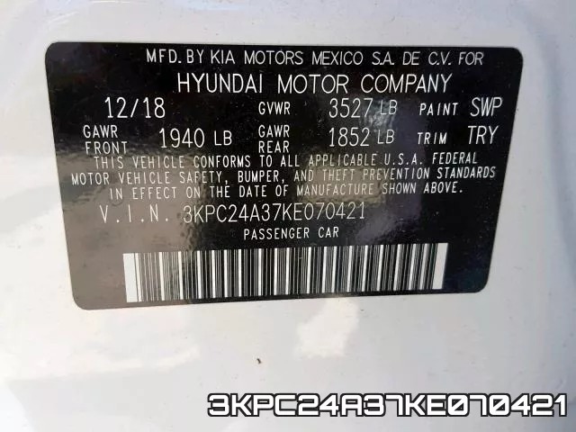 3KPC24A37KE070421 фото 2