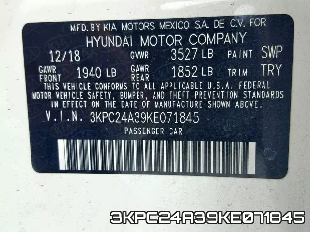 3KPC24A39KE071845 фото 2