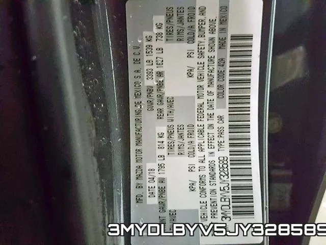 3MYDLBYV5JY328589 фото 2