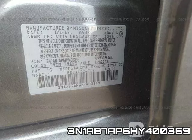 3N1AB7AP6HY400359 фото 10