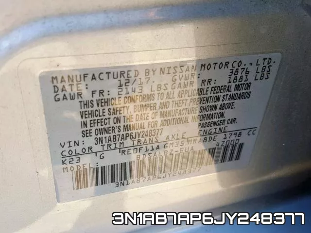 3N1AB7AP6JY248377 фото 2