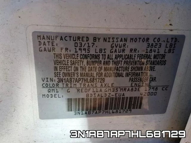 3N1AB7AP7HL681729 фото 2