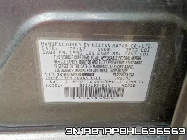 3N1AB7AP8HL696563 фото 2