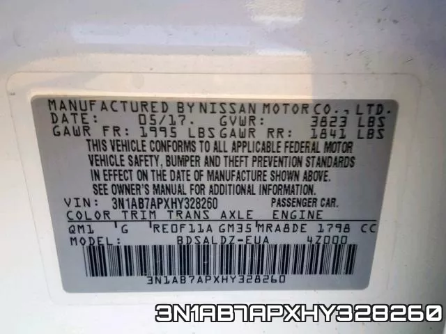 3N1AB7APXHY328260 фото 2