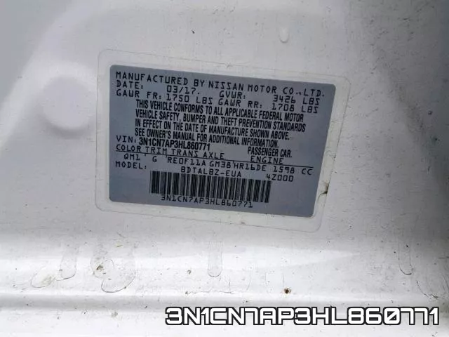 3N1CN7AP3HL860771 фото 2