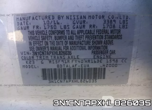 3N1CN7APXHL826035 фото 10