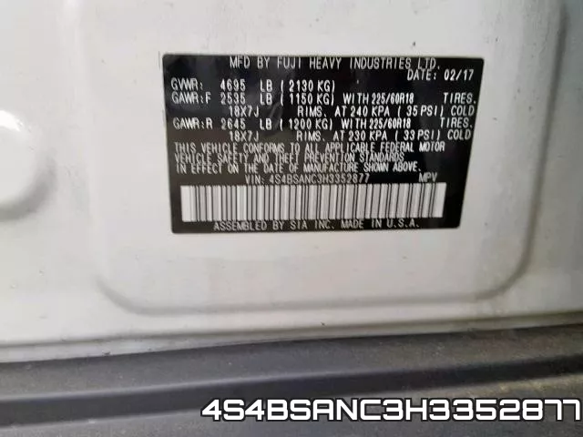4S4BSANC3H3352877 фото 2