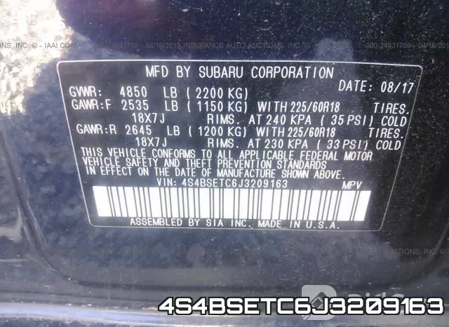 4S4BSETC6J3209163 фото 10