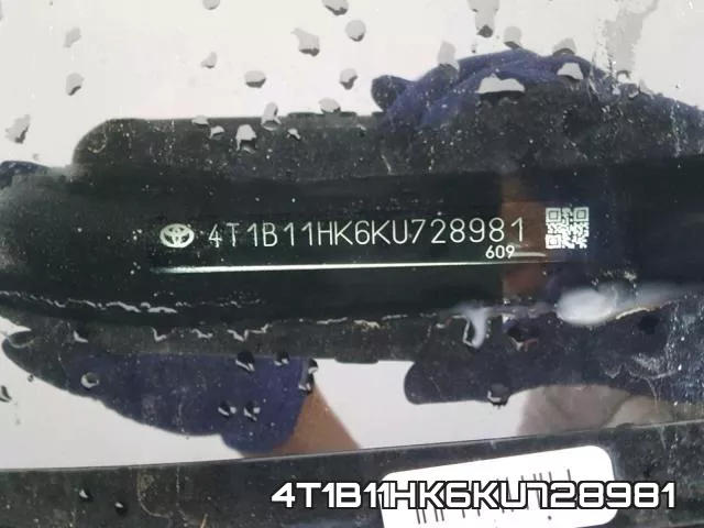 4T1B11HK6KU728981 фото 2