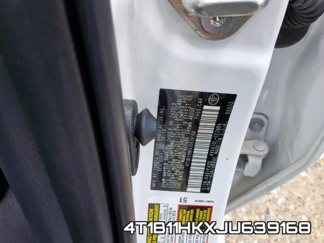 4T1B11HKXJU639168 фото 2