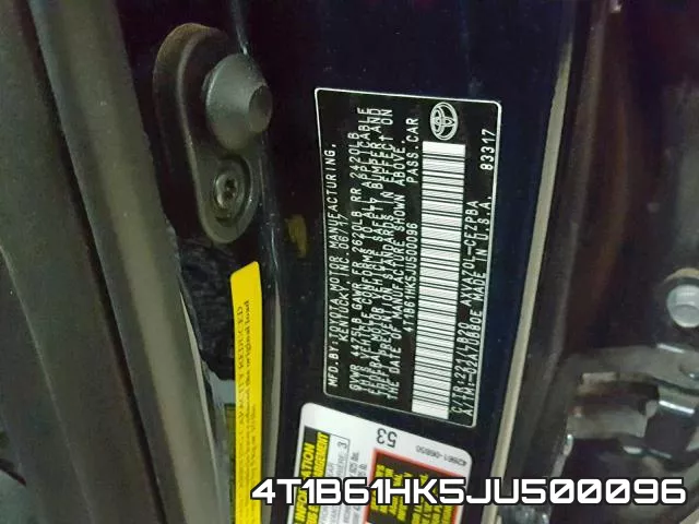 4T1B61HK5JU500096 фото 2