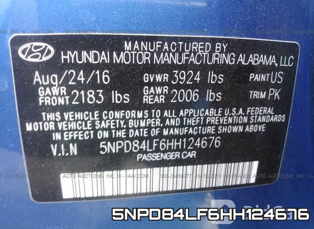 5NPD84LF6HH124676 фото 10