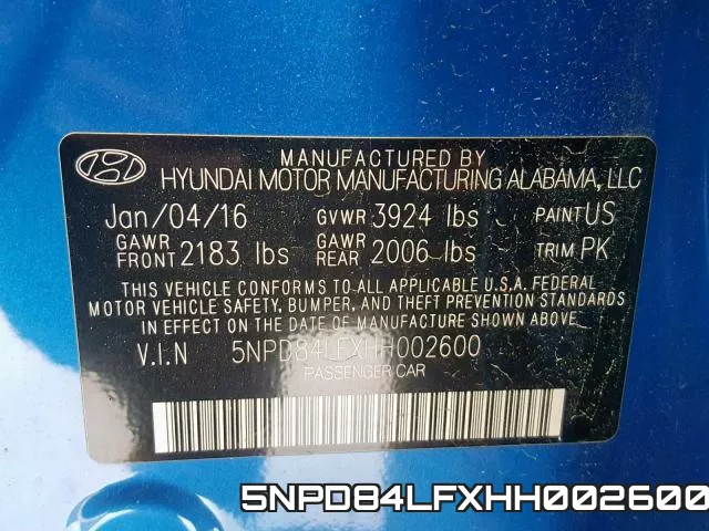 5NPD84LFXHH002600 фото 2